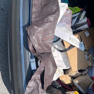 Whbm leather pants new with tags